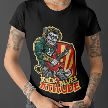 Monkey Guitar Camiseta Feminina Morcegão FM